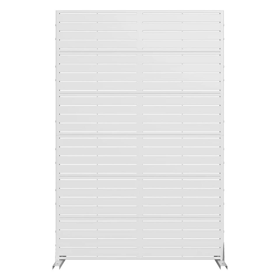 SYJ-GE040211 Lumioca White Classic Blinds Rectangle Galvanized Sheet Outdoor Private Screen
