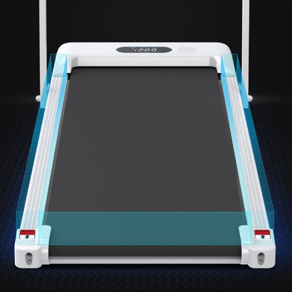 A-TML-WP-NX-WH 2.4HP BLACK LORD Electric Treadmill Walking Pad Under Desk Fitness Remote Control Foldable (White)