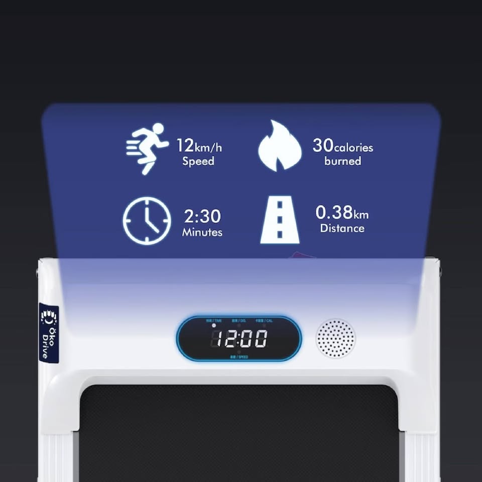 A-TML-WP-NX-WH 2.4HP BLACK LORD Electric Treadmill Walking Pad Under Desk Fitness Remote Control Foldable (White)