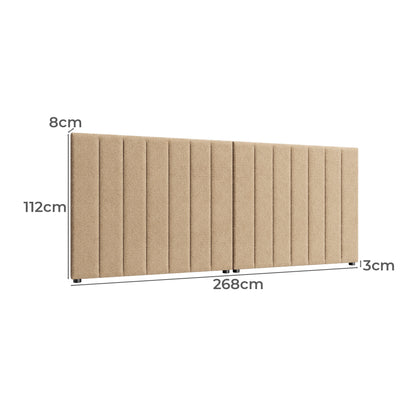 HB-EDDI-VV-LAT Latte Eloise Oversized Bouclé Bedhead