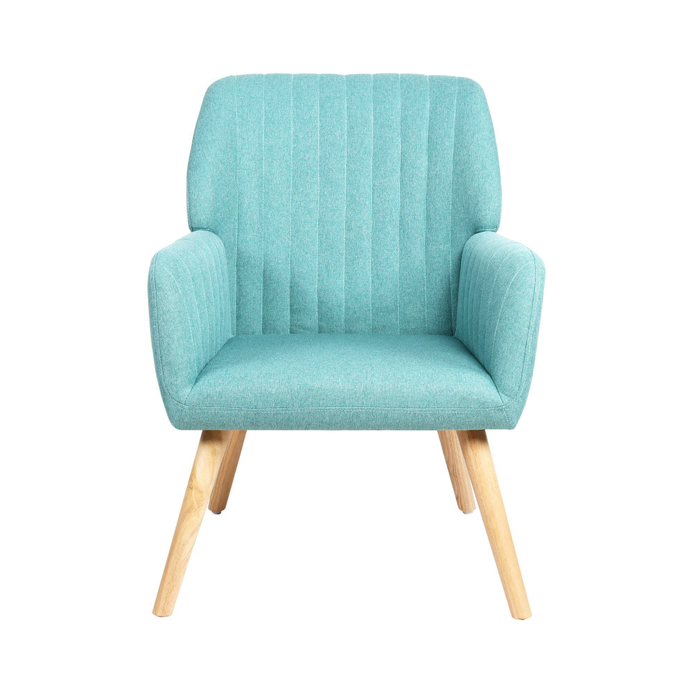 ACH-A1-BL Oikiture Armchair Fabric Couches Blue