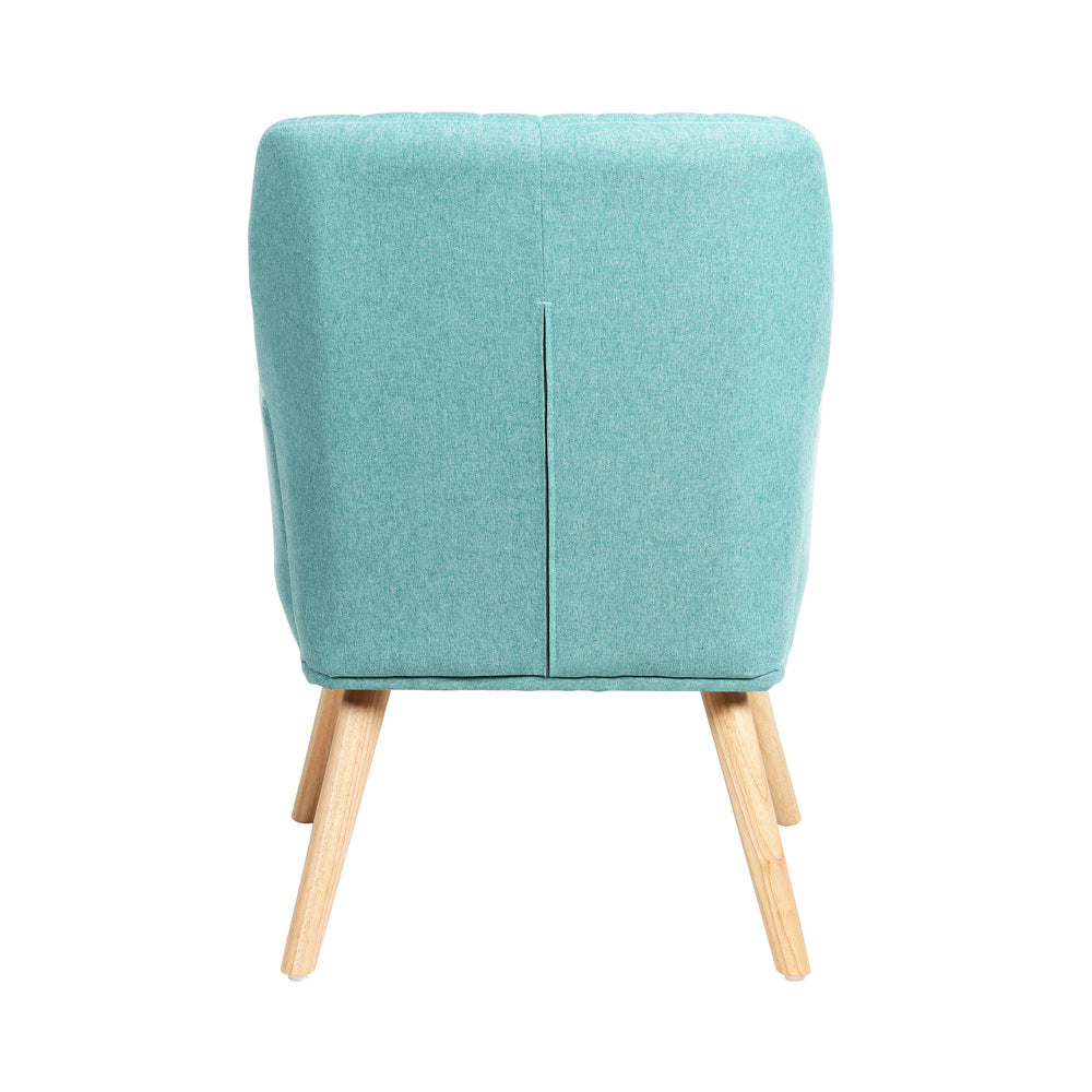 ACH-A1-BL Oikiture Armchair Fabric Couches Blue