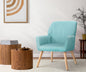 ACH-A1-BL Oikiture Armchair Fabric Couches Blue