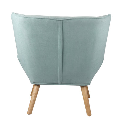 ACH-A3-BL Oikiture Armchair Fabric Upholstered Tub Chair Blue