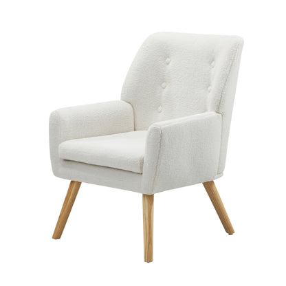 ACH-A6-SP-WH Oikiture Armchair Sherpa White