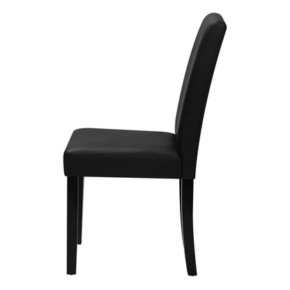 DCH-LORA-BK-2PC 2PC Living Fusion Argerich Faux Leather Dining Chairs Black (Set of 2)