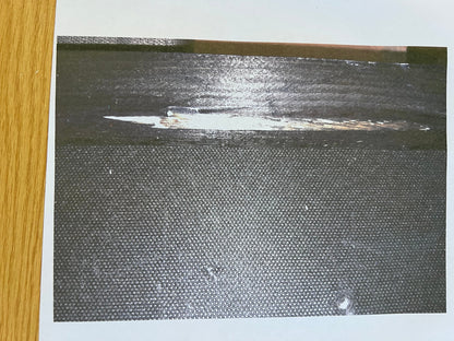 Scratched BF-B-POLY-D-GY-AB Mark on the Bottom of Side Rail Inside