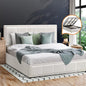BF-B-BOSS-K-WH-ABC Oikiture Bed Frame King Size Gas Lift Storage Bed Platform Boucle White
