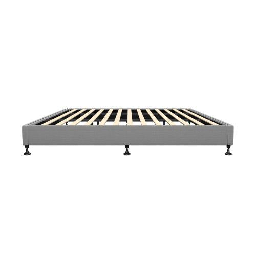 BF-B-ZICO-K-GY-AB Oikiture Bed Frame King Size Fabric Grey