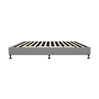 BF-B-ZICO-Q-GY-AB Oikiture Bed Frame Queen Size Fabric Grey
