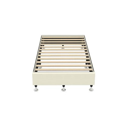 BF-B-ZICO-S-BG-AB Oikiture Bed Frame Single Size Fabric Beige