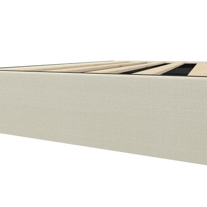 BF-B-ZICO-S-BG-AB Oikiture Bed Frame Single Size Fabric Beige