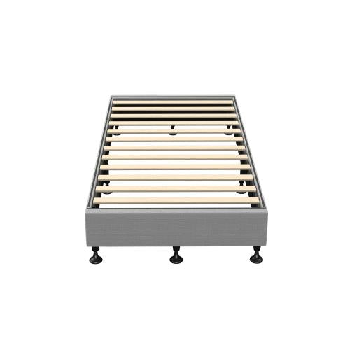 BF-B-ZICO-S-GY-AB Oikiture Bed Frame Single Size Fabric Grey