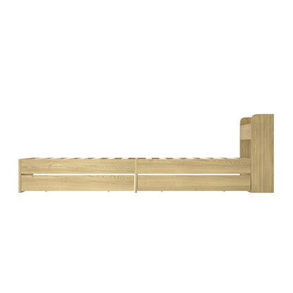 BF-MEXI-Q-WD-ABC Queen Natural Cassandra Bed with USB Port & Drawers