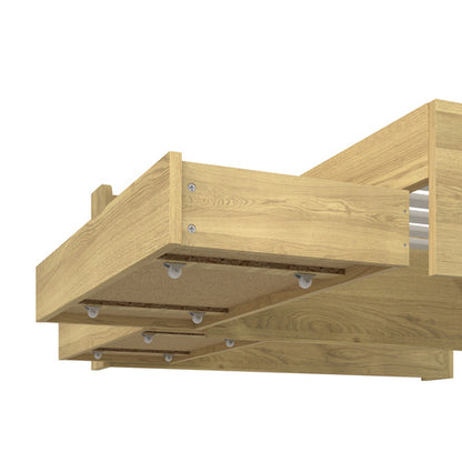 BF-MEXI-Q-WD-ABC Queen Natural Cassandra Bed with USB Port & Drawers