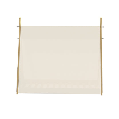 BF-W-A12-TEEPE-WHWD Oikiture Kids Bed Frame Single Size Bed Wooden