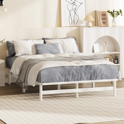BF-W-A55-PFM-Q-WH Ellisha Pine Queen White Bed Base