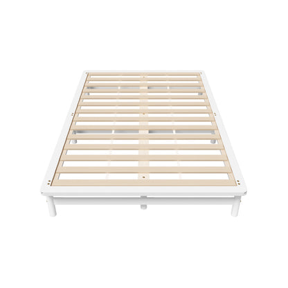 BF-W-A55-PFM-Q-WH Ellisha Pine Queen White Bed Base