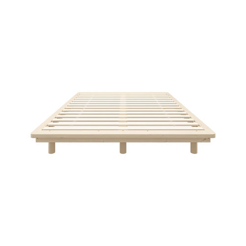 BF-W-B-FLOAT-WD-D Oikiture Bed Frame Double Size Wooden Bed Base Timber Floating Beds