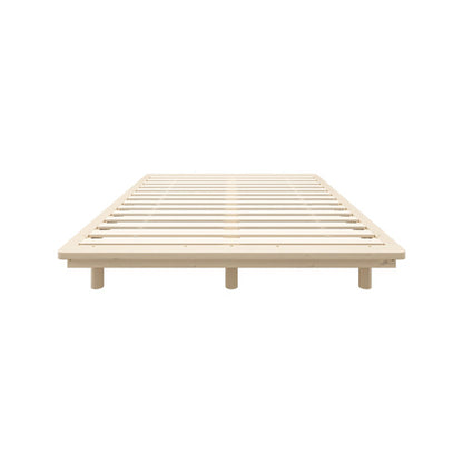 BF-W-B-FLOAT-WD-D Oikiture Bed Frame Double Size Wooden Bed Base Timber Floating Beds