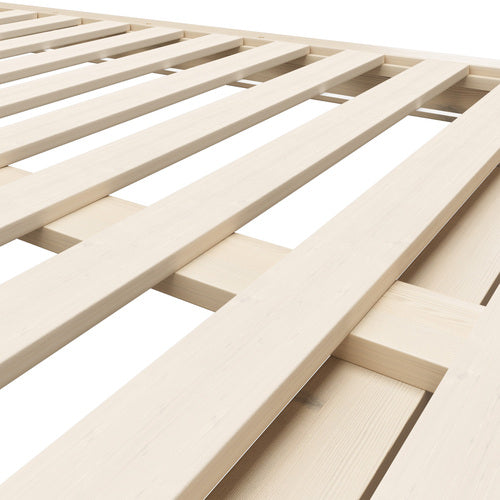 BF-W-B-FLOAT-WD-D Oikiture Bed Frame Double Size Wooden Bed Base Timber Floating Beds