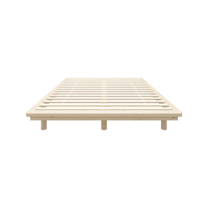 BF-W-B-FLOAT-WD-Q-AB Oikiture Bed Frame Queen Size Wooden Bed Base Timber Floating Beds