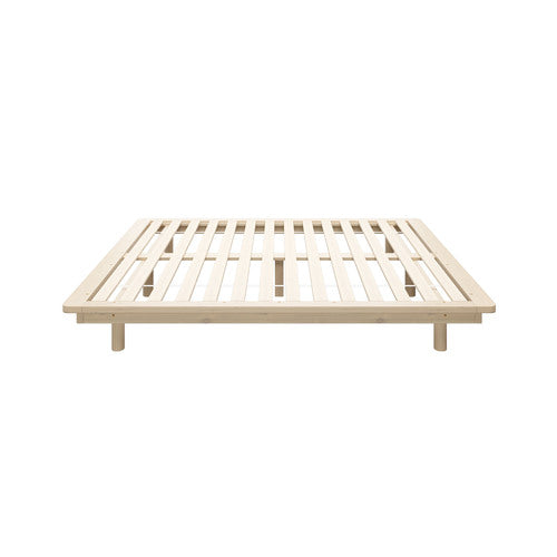 BF-W-B-FLOAT-WD-Q-AB Oikiture Bed Frame Queen Size Wooden Bed Base Timber Floating Beds