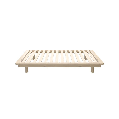 BF-W-B-FLOAT-WD-S Oikiture Bed Frame Single Size Wooden Bed Base Timber Floating Beds