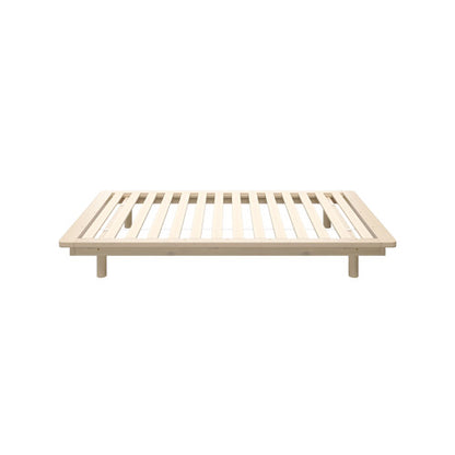 BF-W-B-FLOAT-WD-S Oikiture Bed Frame Single Size Wooden Bed Base Timber Floating Beds