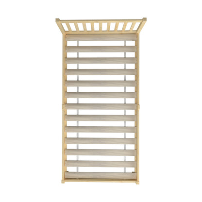 BF-W-B9-BF69-KS-WD Oikiture Wooden Bed Frame King Single with Headboard