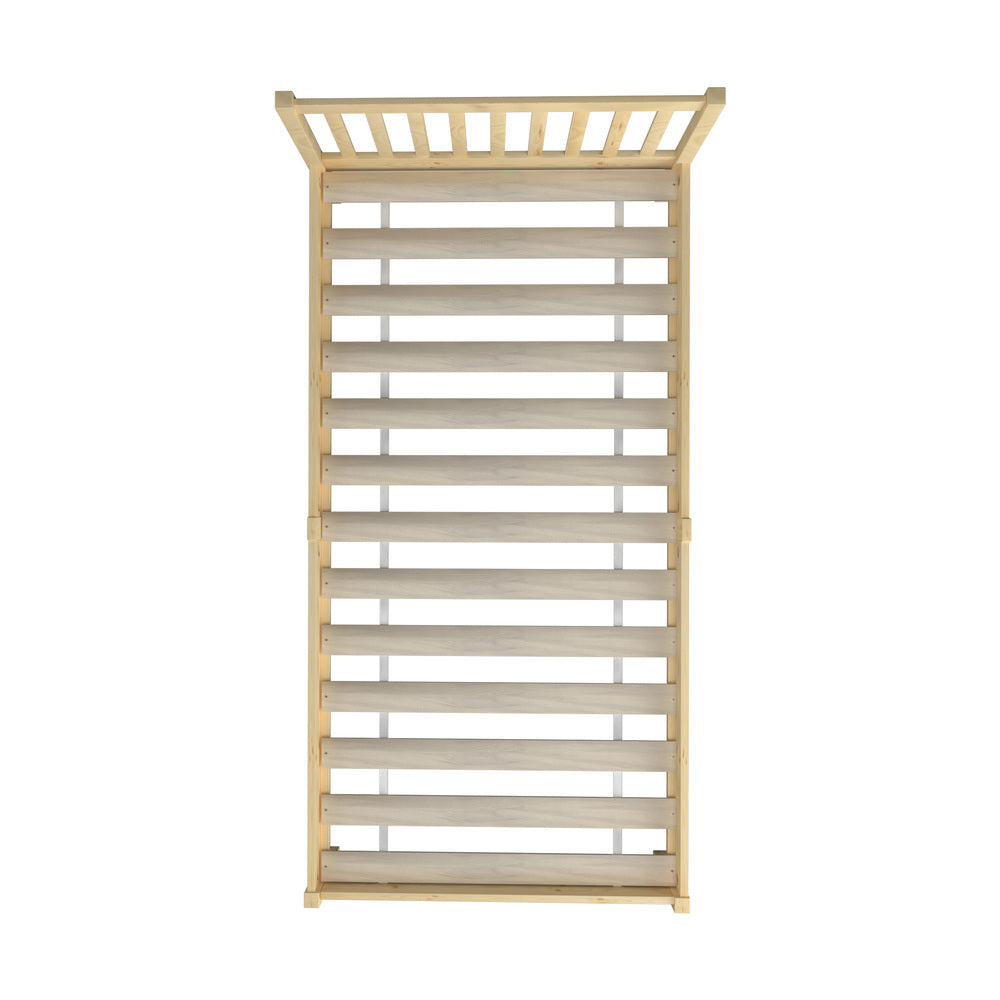 BF-W-A9-BF69-KS-WD Oikiture Wooden Bed Frame King Single with Headboard