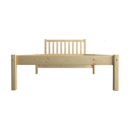 BF-W-A9-BF69-KS-WD Oikiture Wooden Bed Frame King Single with Headboard