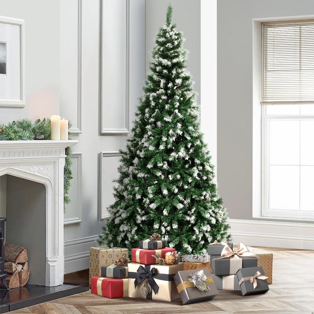CMT-SN-WELL-6FT Tinseltown Brand New Slim Christmas Tree 1.8M 6FT Xmas Trees Decoration Green and White