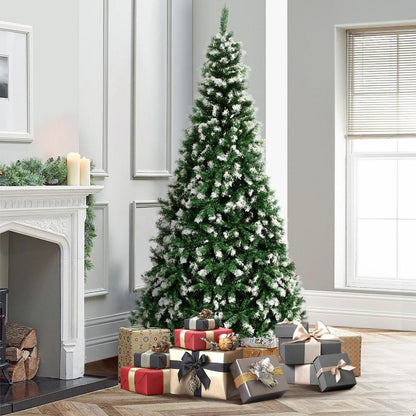 CMT-SN-WELL-6FT Tinseltown Brand New Slim Christmas Tree 1.8M 6FT Xmas Trees Decoration Green and White