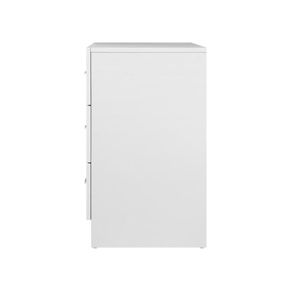 COD-TIKO-WH-AB Oikiture 6 Chest of Drawers Tallboy Dresser Table Lowboy Storage Cabinet White