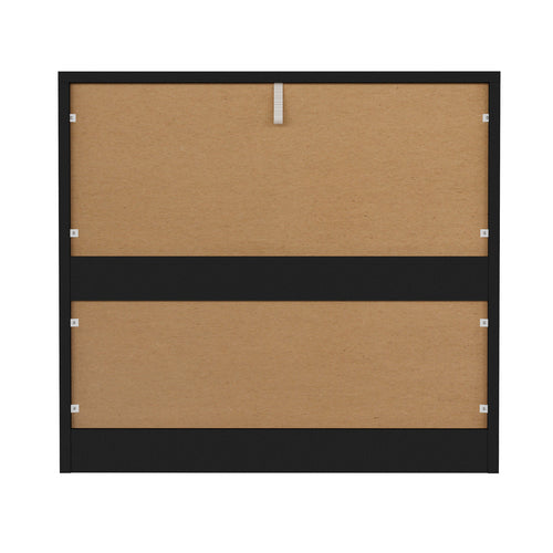 COD-VJ-LIZ-3D-BK-AB Oikiture 3 Chest of Drawers Lowboy Dresser Table Black