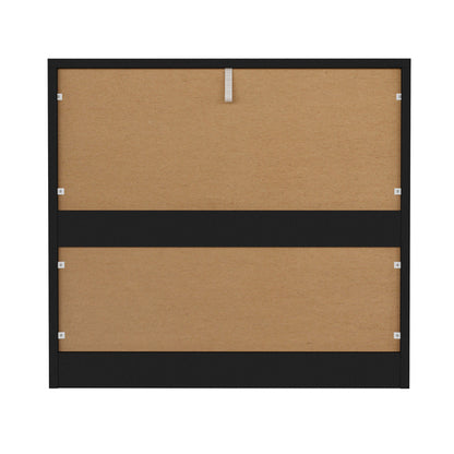 COD-VJ-LIZ-3D-BK-AB Oikiture 3 Chest of Drawers Lowboy Dresser Table Black