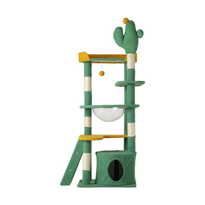 CTR-GAR-B12-143-GN Alopet Cat Tree Tower Scratching Post 144cm Pet Condo House Furniture Scratcher