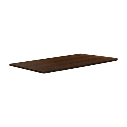 DB-14-WN Oikiture Standing Desk Top with Drilled Hole Walnut 140x70cm