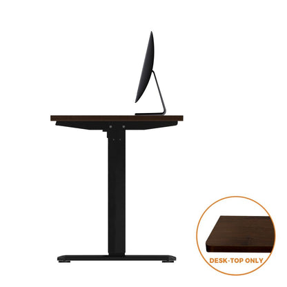 DB-14-WN Oikiture Standing Desk Top with Drilled Hole Walnut 140x70cm