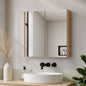 ST-BD-MR60-WD Arbour & Nook Sofie 600mm Light Wood Mirrored Shaving Cabinet