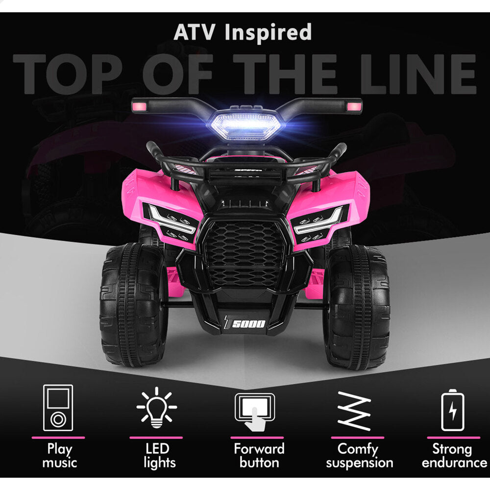A-CAR-ATV-PK ALFORDSON Ride On Car Kids Electric ATV Pink