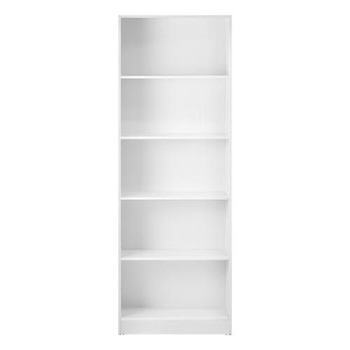 DS-COMO-5S-WH Oikiture Bookshelf Display Shelf 5-Tier White