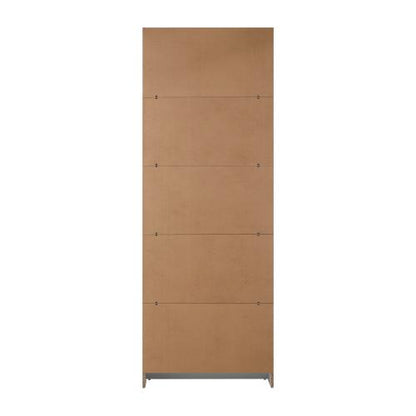 DS-COMO-5S-WH Oikiture Bookshelf Display Shelf 5-Tier White
