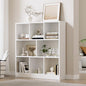 DS-VJ-GENI-WH Oikiture Bookshelf Bookcase Display Shelves Unit Storage Organizer Stand White
