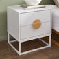 BT-MOCO-2D-WH Dalton Bedside Table