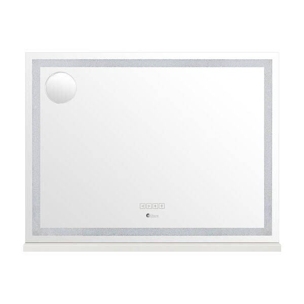 MM-8060CRST-4TR-WH Oikiture Bluetooth Hollywood LED Makeup Mirror 80x62cm Crystal Vanity Mirrors