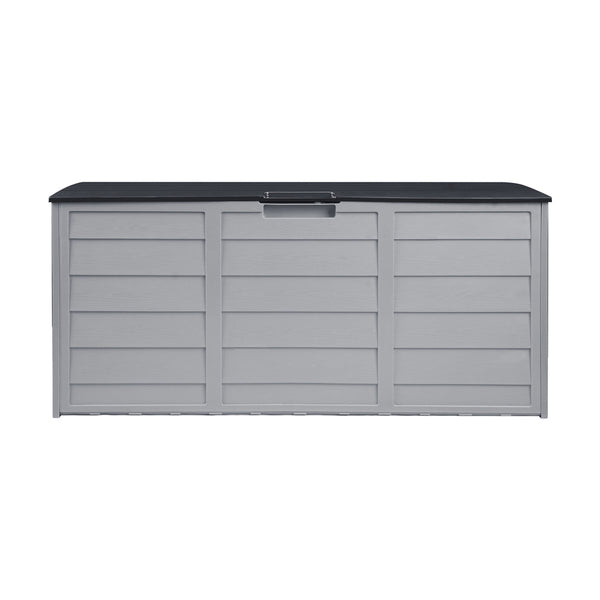 OSBO-A1-290-BKGY Outdoor Storage Box Container Indoor Garden Toy Tool Sheds Chest 290L