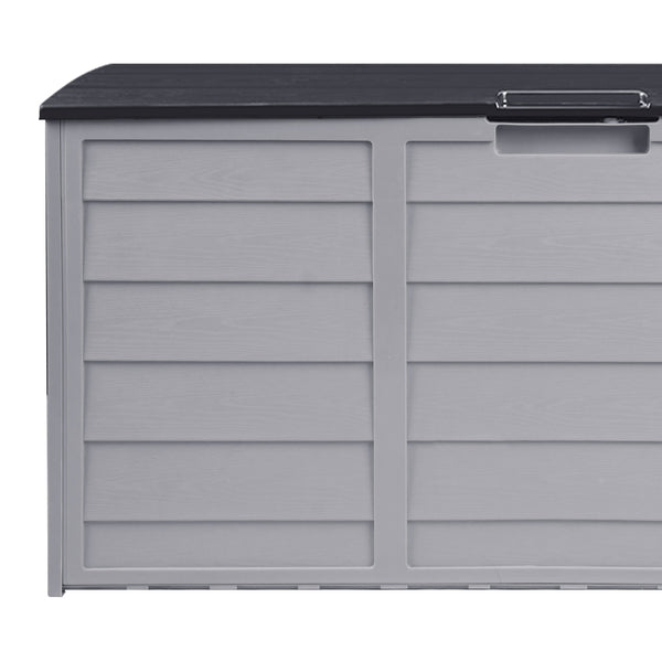 OSBO-A1-290-BKGY Outdoor Storage Box Container Indoor Garden Toy Tool Sheds Chest 290L