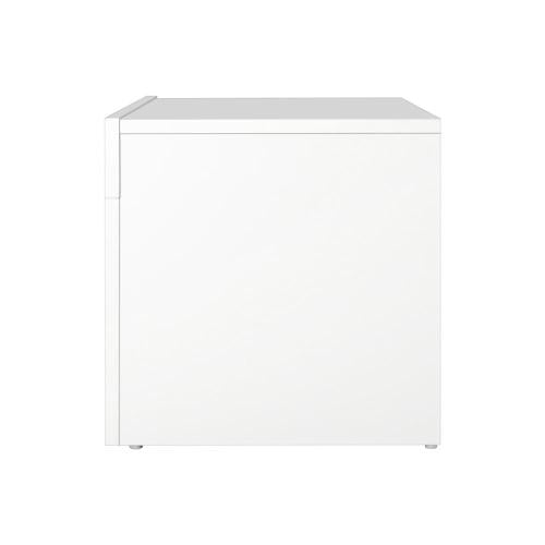 EU-B3-130-LED-WH Oikiture TV Cabinet RGB LED Gloss 130cm White